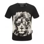 philipp plein pp t-shirts for hommes lion wearing glasses cool